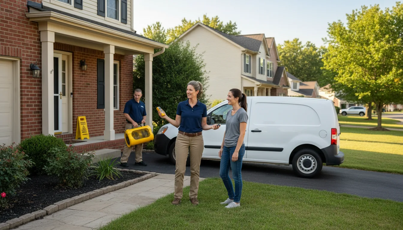Residential water damage restoration in Byron, NE
